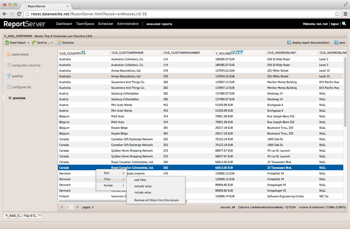 Sencha GXT high-performance grid component