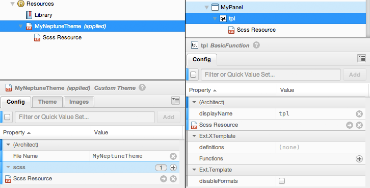 Linked custom Sass resources